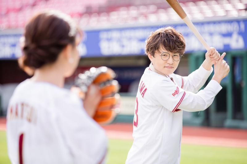 構える姿が絵になります！