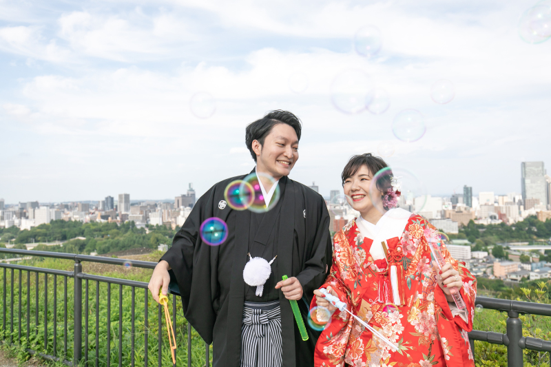 幻想的なシャボンの世界