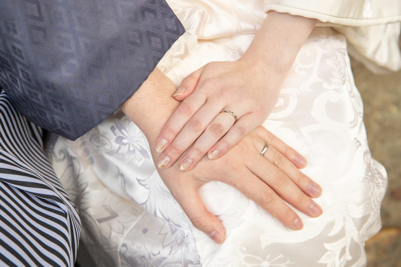 思い出のたくさん詰まった指輪のショット