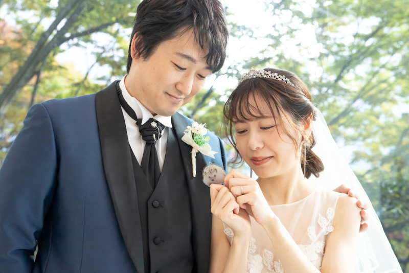 おふたりの大切なアイテムも一緒に撮影OKです◎