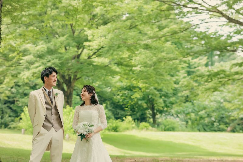 緑いっぱいのロケーションで