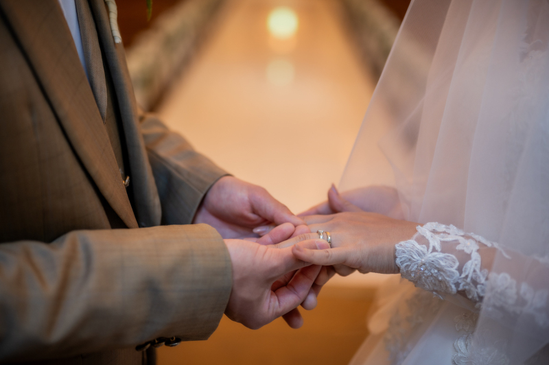 指輪交換ショット♡