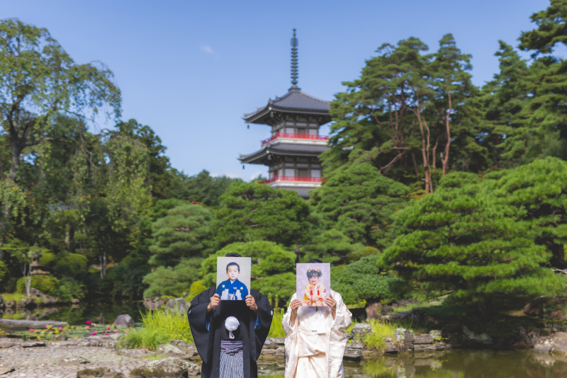子供の頃の写真と一緒に♡