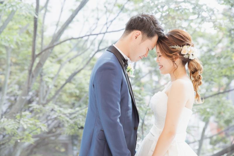 おでこをこっつんこ