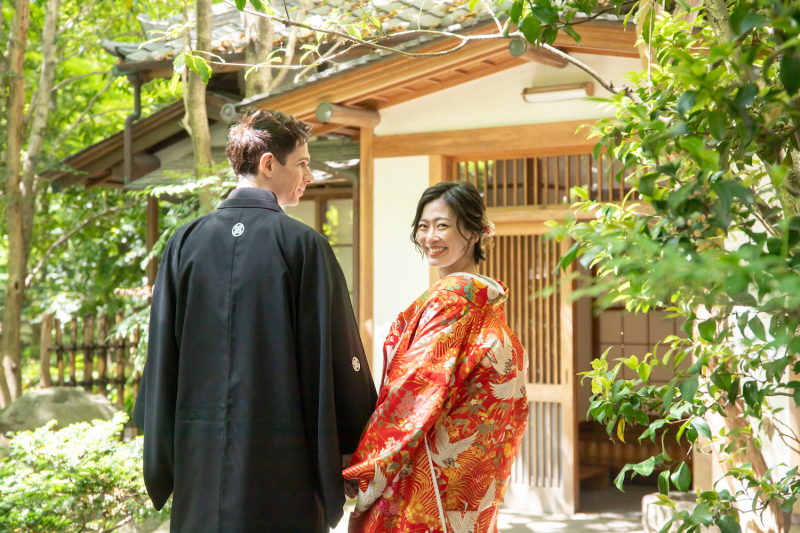 和装はお茶室&庭園で