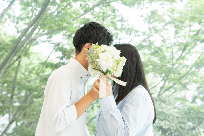 ブーケを使って♡