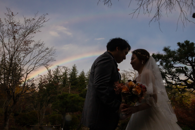 なんと、この日には虹がでてきました!とても素敵♡