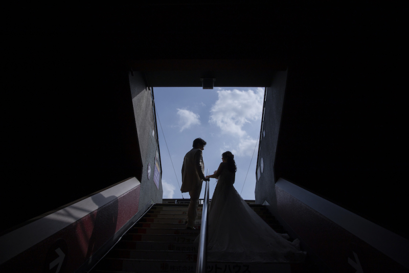 快晴の中、撮影スタート♪