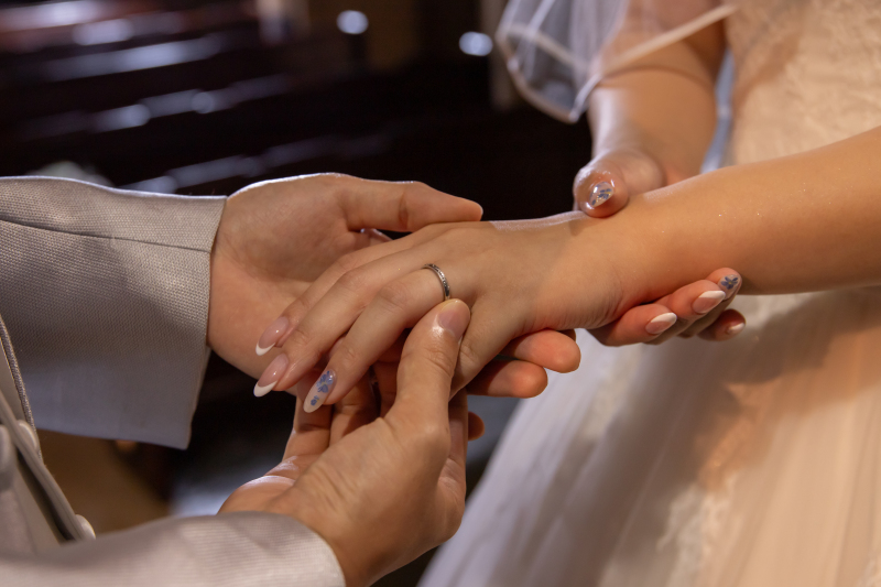 お手元をフォーカスして