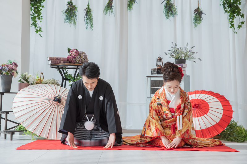 正座ご挨拶ショット