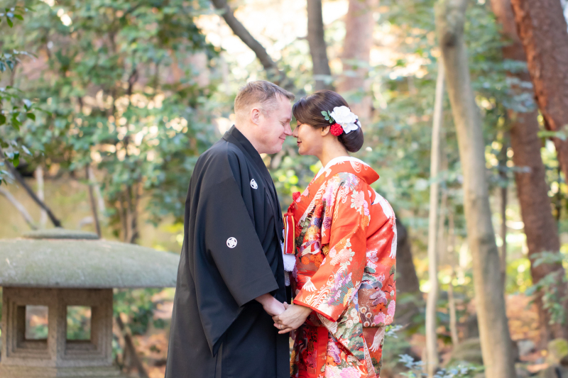 緑水庵にて和装撮影からスタートです♪