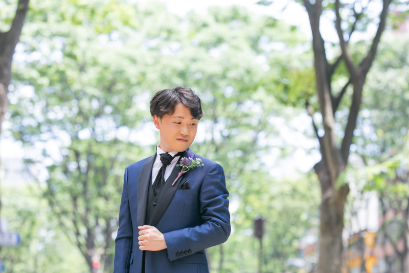 ご新郎様ソロショット