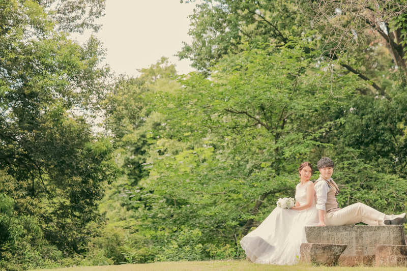 新緑×白の組み合わせ