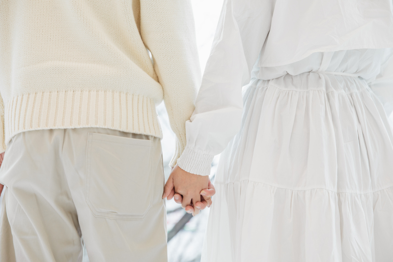 手つなぎショット