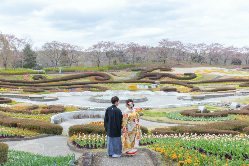 春のお花と共に