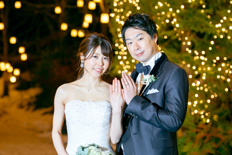 指輪お披露目ショット