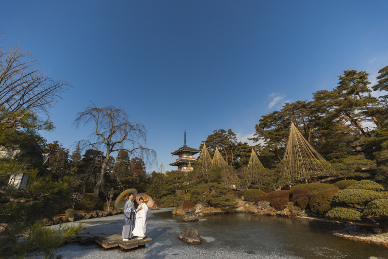 日本庭園ならではな、和な雰囲気で♡
