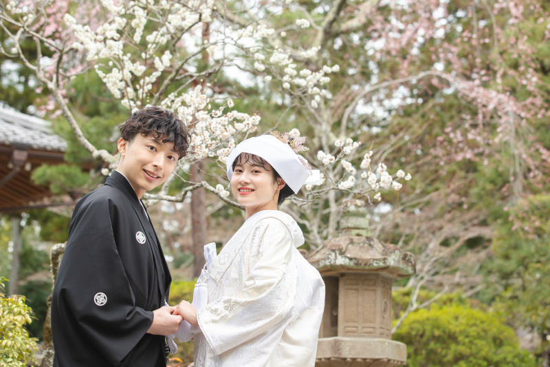 桜の花と一緒に