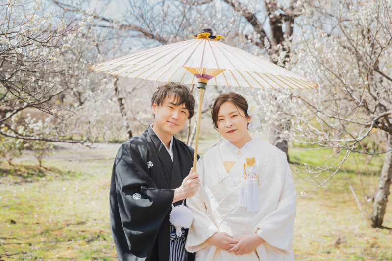 相合い傘でしっとりと