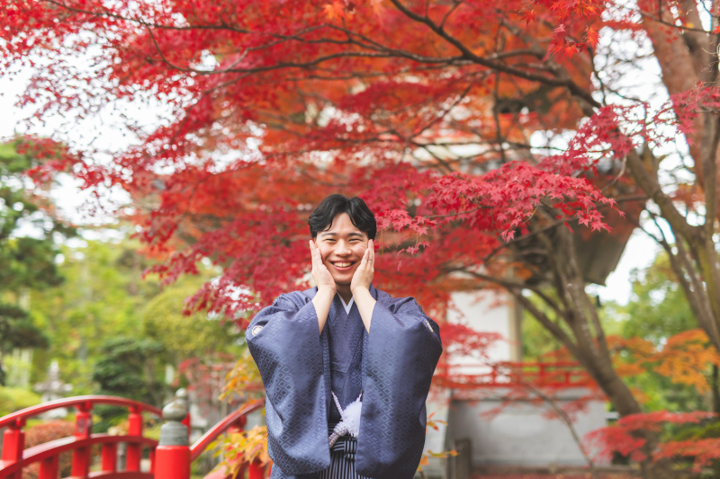 普段とは雰囲気の違うご新郎様のソロショット！