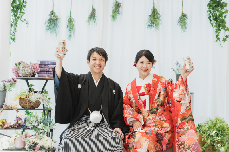 ご持参いただいた小物を使って