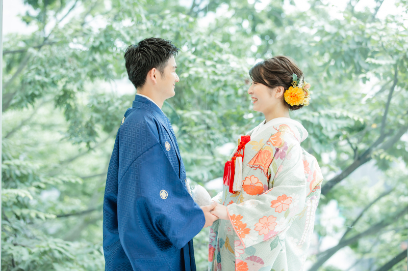 スタジオで季節感あふれるお写真も