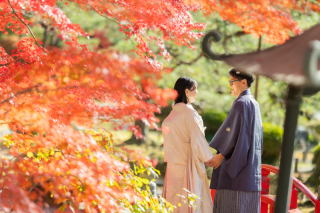 和装も洋装もロケ撮影♪おふたりのやりたいこと全部叶えます！