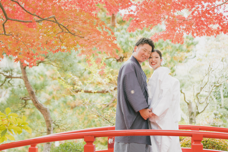 見事な紅葉の景色