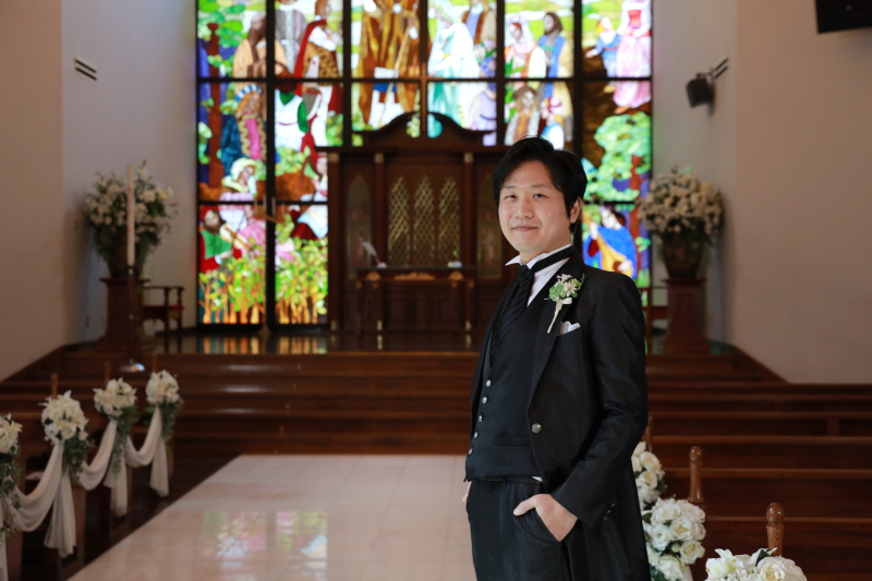 ご新郎様ソロショット