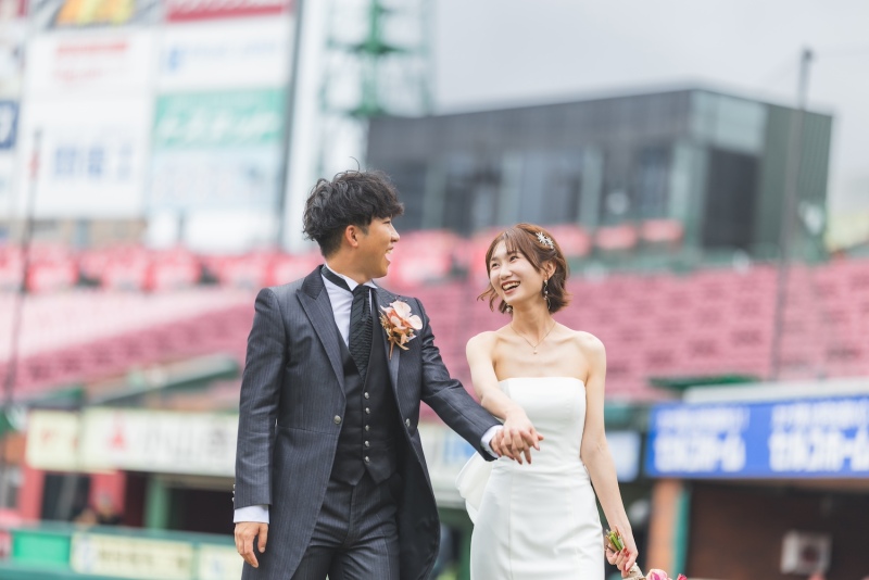 貸切の楽天球場!思う存分二人占め♡