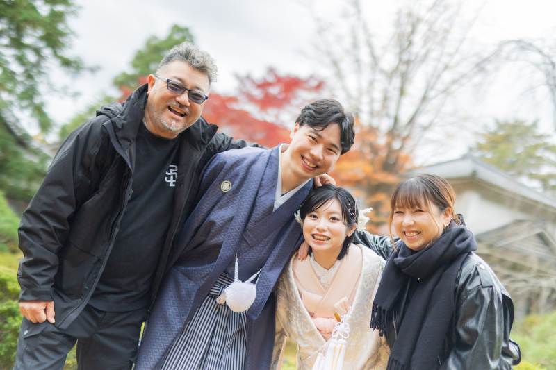 結びは、ご家族様とのお写真も残しましょう！