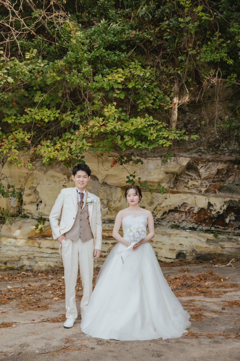 素敵な岩場でおしゃれな撮影からスタートです♡