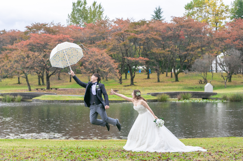 「おしゃれ傘」を使って・・