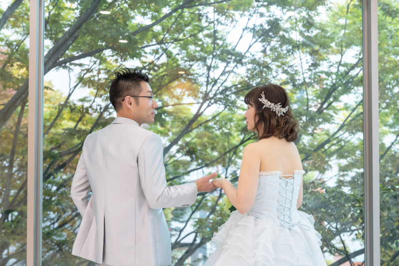 背景をチェンジして♪定禅寺通りをバックに撮影