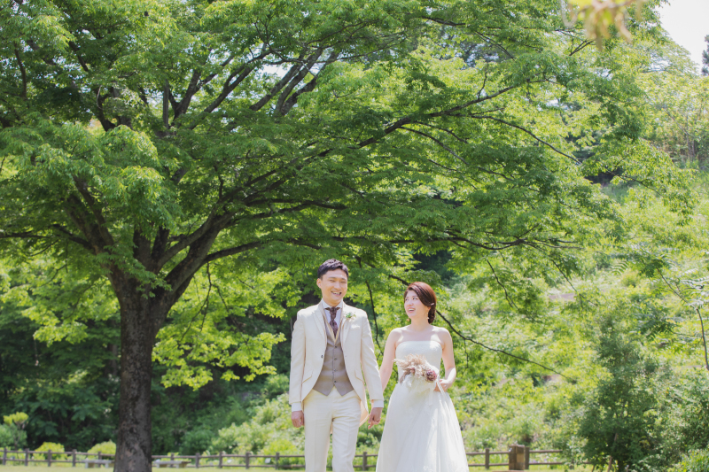 緑いっぱいの景色の中で