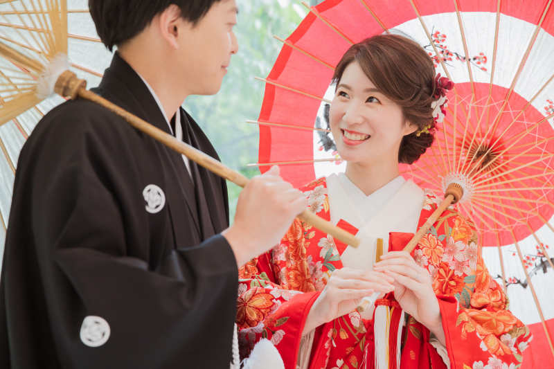 見つめ合うお二人　