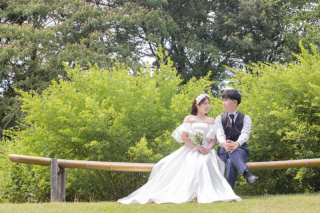 洋装　　野草園撮影