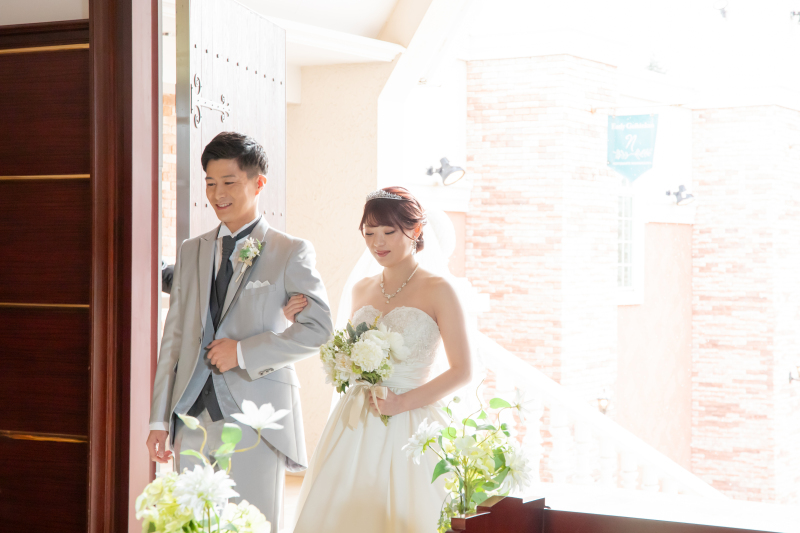 実際の挙式の流れに沿っての撮影