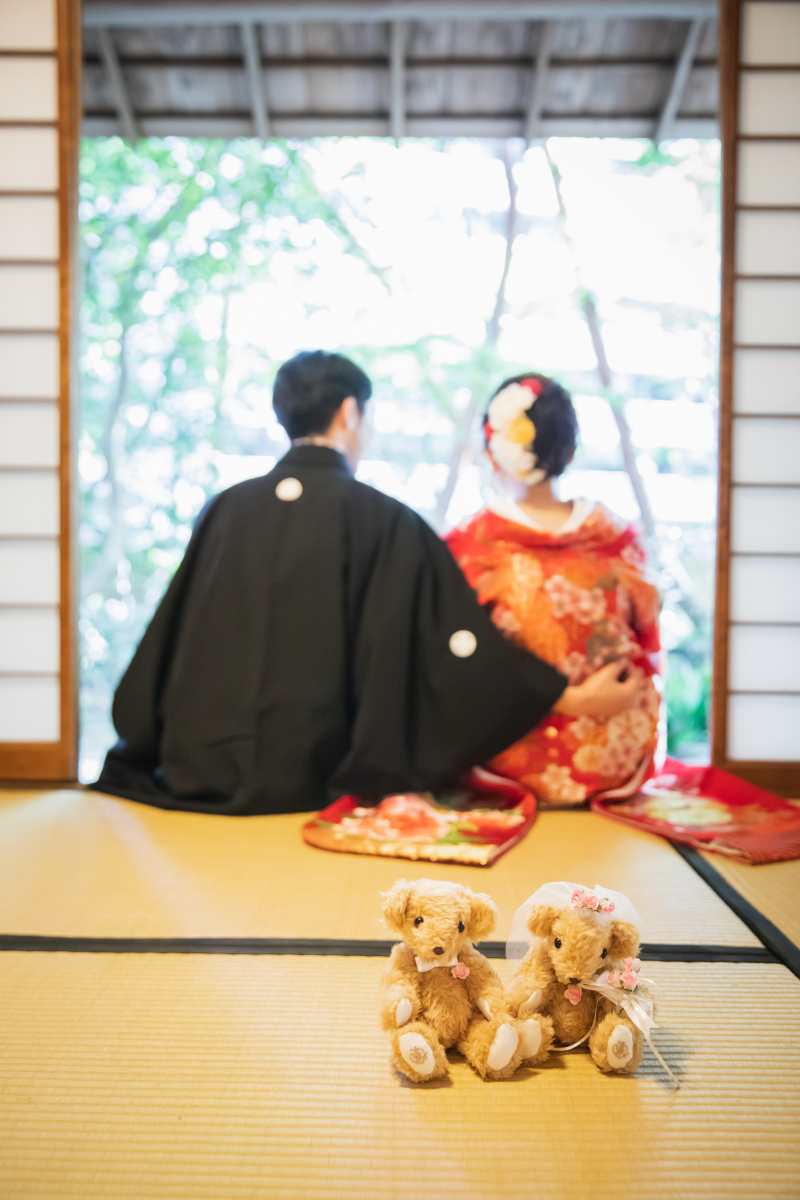 ぬいぐるみと一緒に