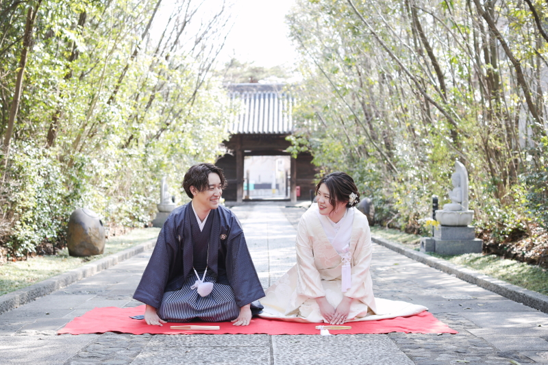 最後は正座ショットで！