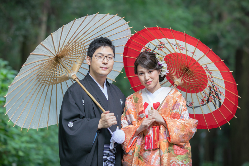 和傘のお二人