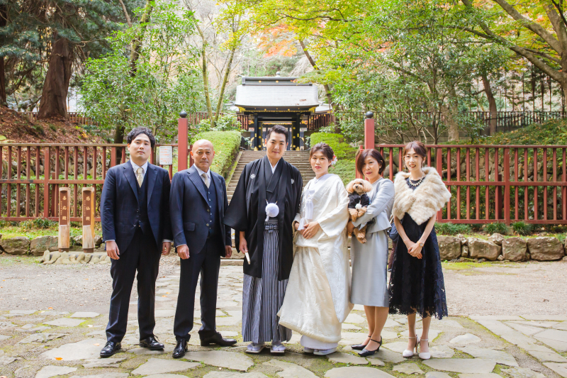 ご家族と一緒に記念撮影