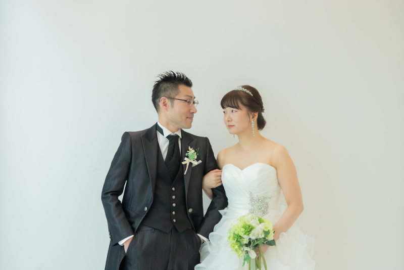 お二人で腕を組んで、なかよしショットも*