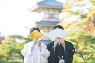 和装 紅葉ロケーション撮影