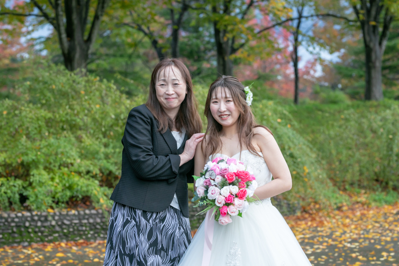 お母様と一緒に撮影！