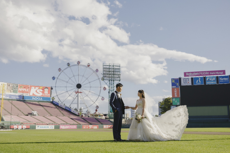 グラウンドからの景色