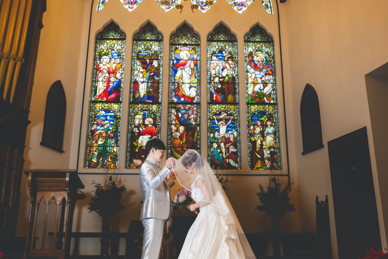 ベールアップシーンもおさえていきます！