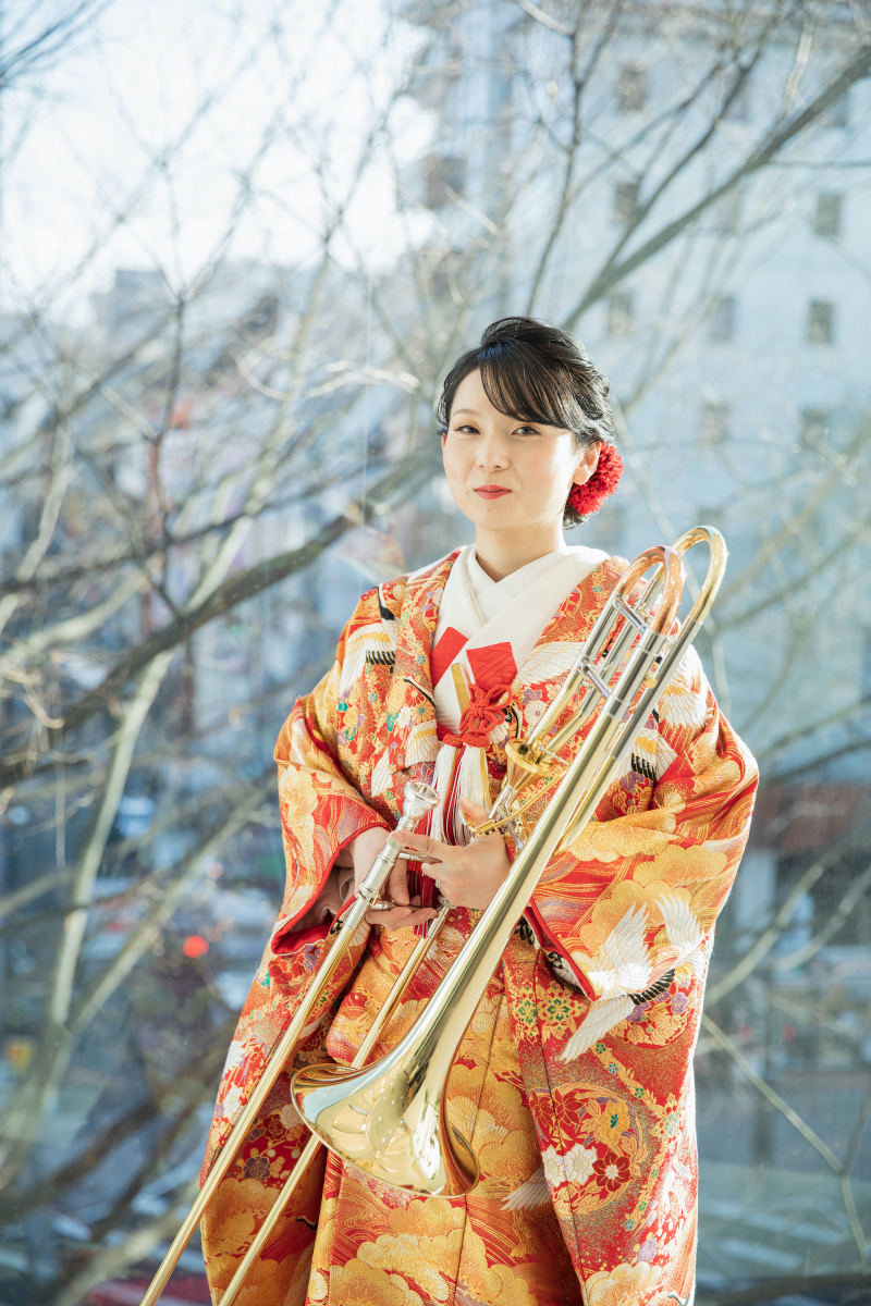 ご自前のトロンボーンと