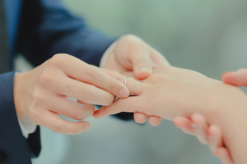 お手元をフォーカスして