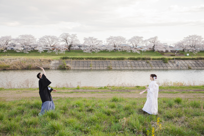 羽子板で遊びながら！